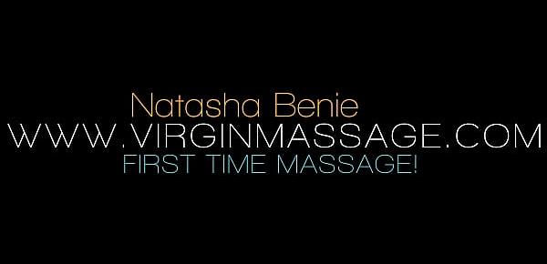  Untouched body of Natasha Benie being massaged